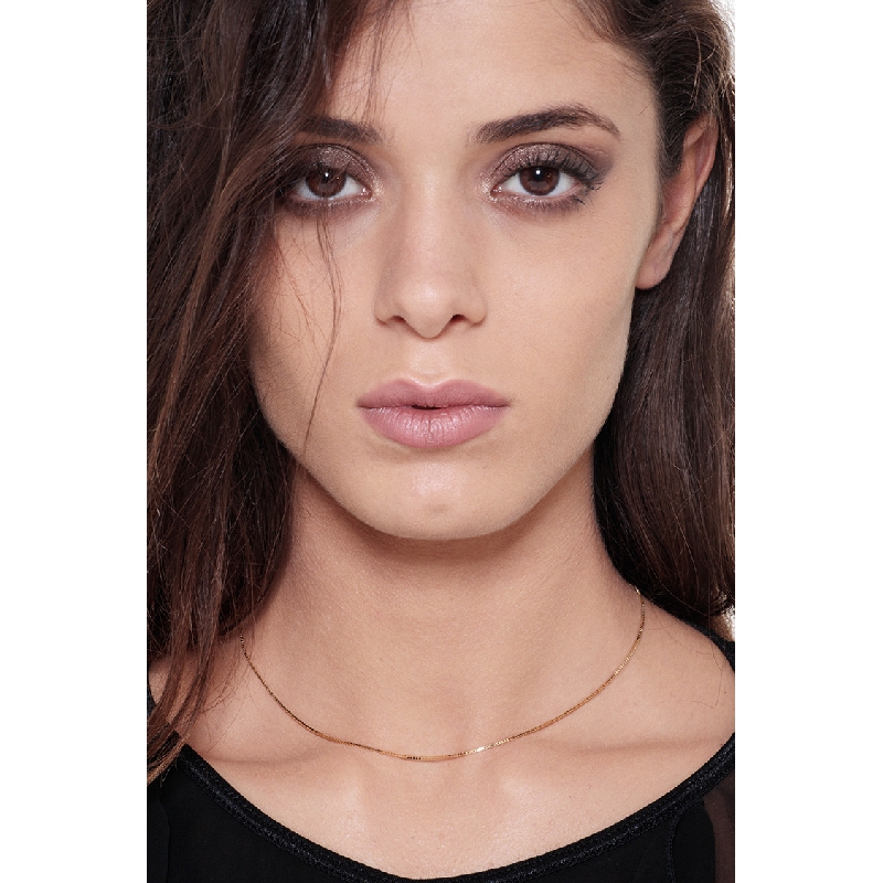 Collana veneziana in oro giallo 18k, cm 40