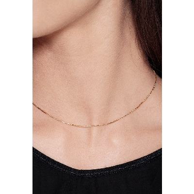 Collana veneziana in oro giallo 18k, cm 40