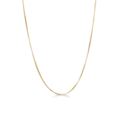 18k yellow gold venetian necklace , 45 cm