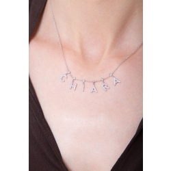 Necklace with CHIARA charms with diamonds 2