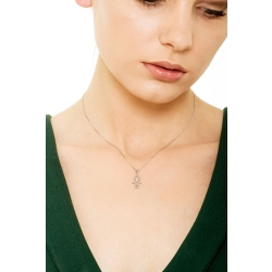 18k white gold spheres Boy pendant 2