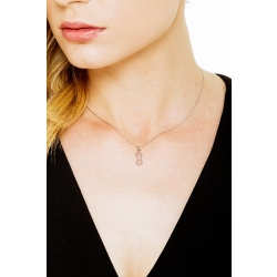 18k white gold necklace with infinity simbol 2