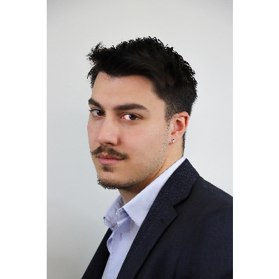 Mono orecchino a croce da Uomo in oro bianco 18k con diamanti