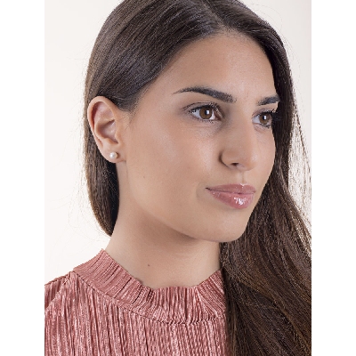 White gold 18k stud pearl earrings 