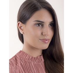 18k white gold stud earrings with pearls 2