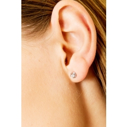 White gold 18k diamond studs 0,20 ct  2