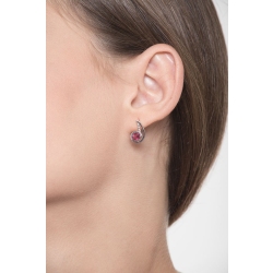 18k white gold fancy earrings with oval rubies and diamonds 2