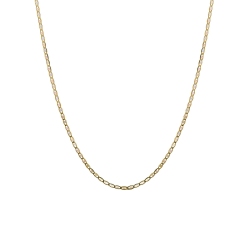 18k yellow gold men chain with small links