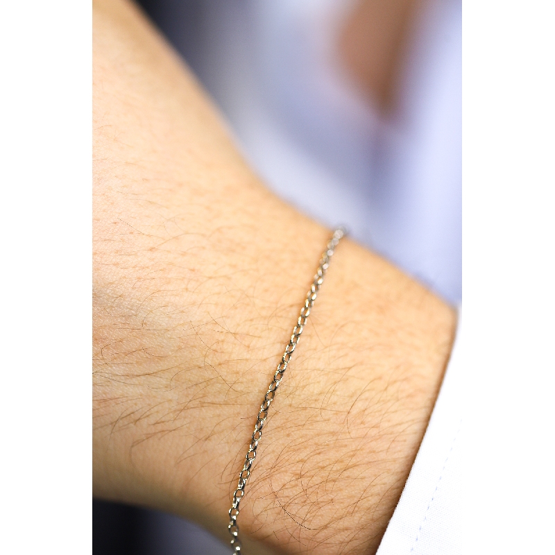 Bracelet 18k White Gold with Chain