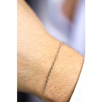 Bracelet 18k White Gold with Chain