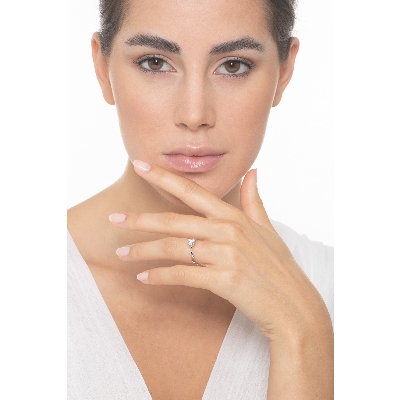 Solitaire ring with a 0,50 ct diamond 