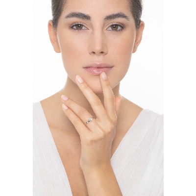 4 claw solitaire with a 0,40 ct diamond