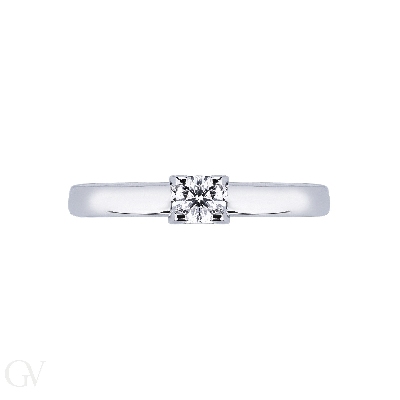 4 claw solitaire ring 0,10 ct