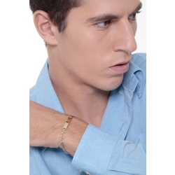 Man anchor links bracelet in 18k yellow gold  2