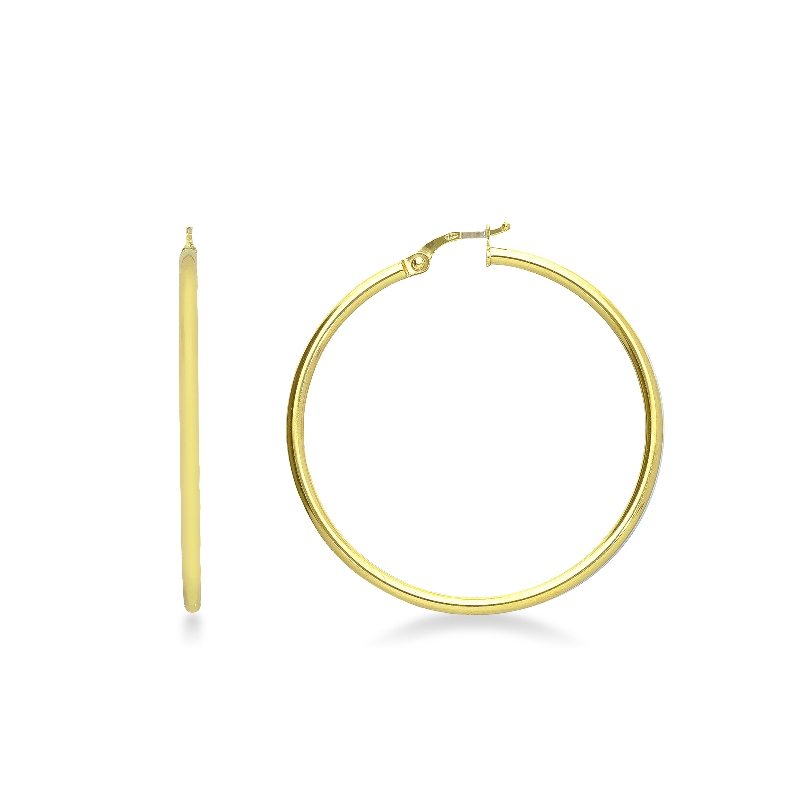 Hoop earrings in yellow gold 18k 