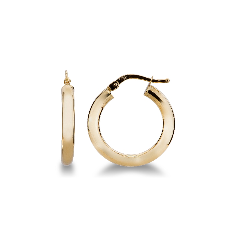 Yellow gold 18k hoops