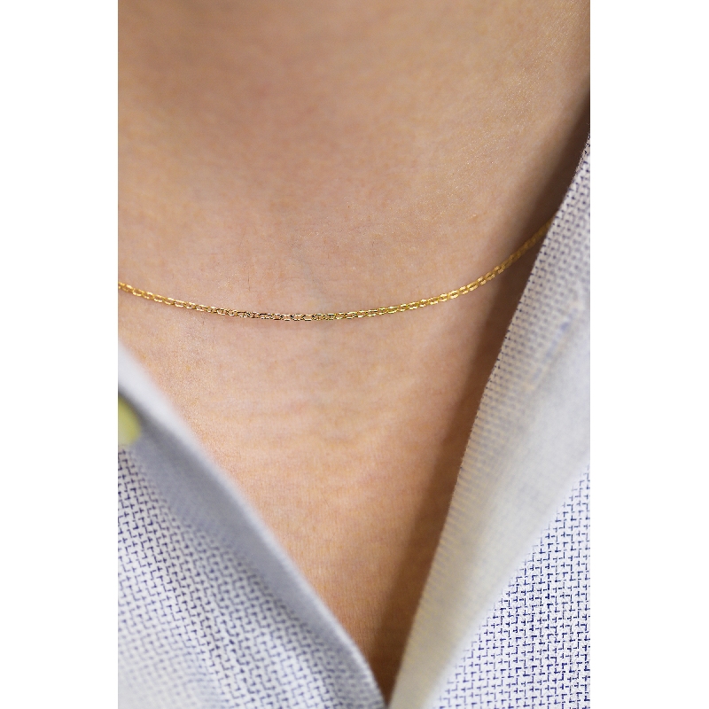 18k yellow gold mariner chain