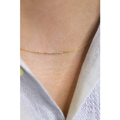 18k yellow gold mariner chain