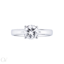 Montatura solitario Lineare.