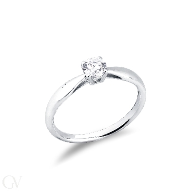 Montatura solitario lineare