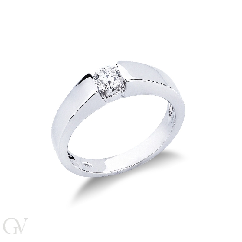 Montatura solitario incastonatura battuta