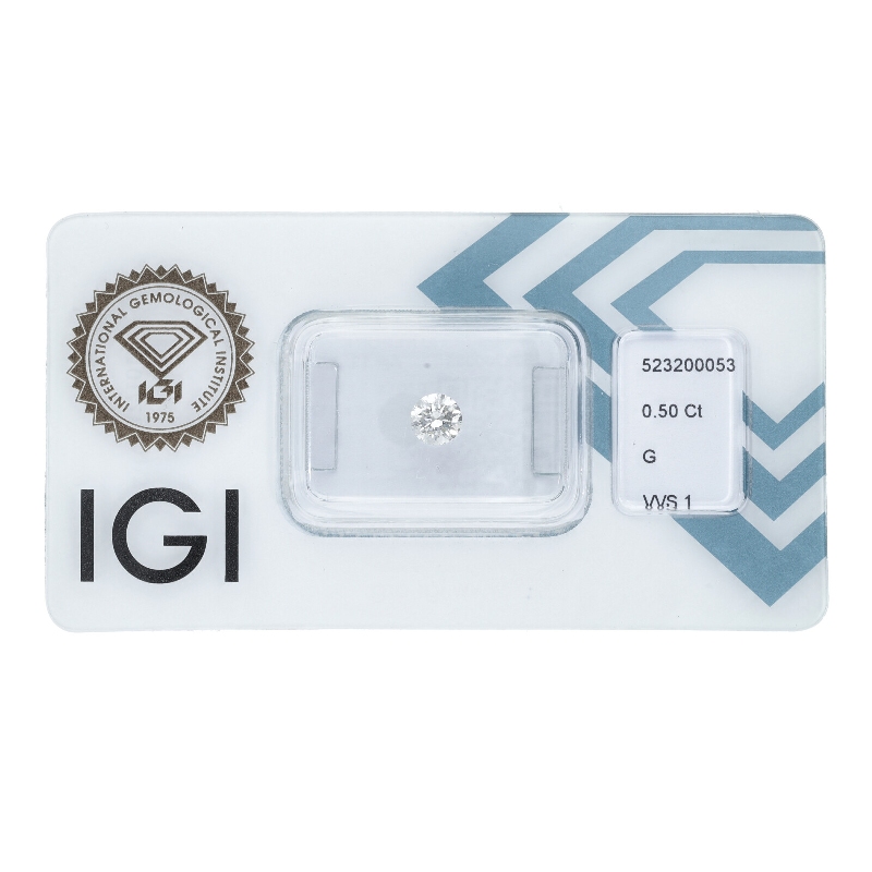 Diamante Certificato IGI   CT 0,50   G   VVS 1