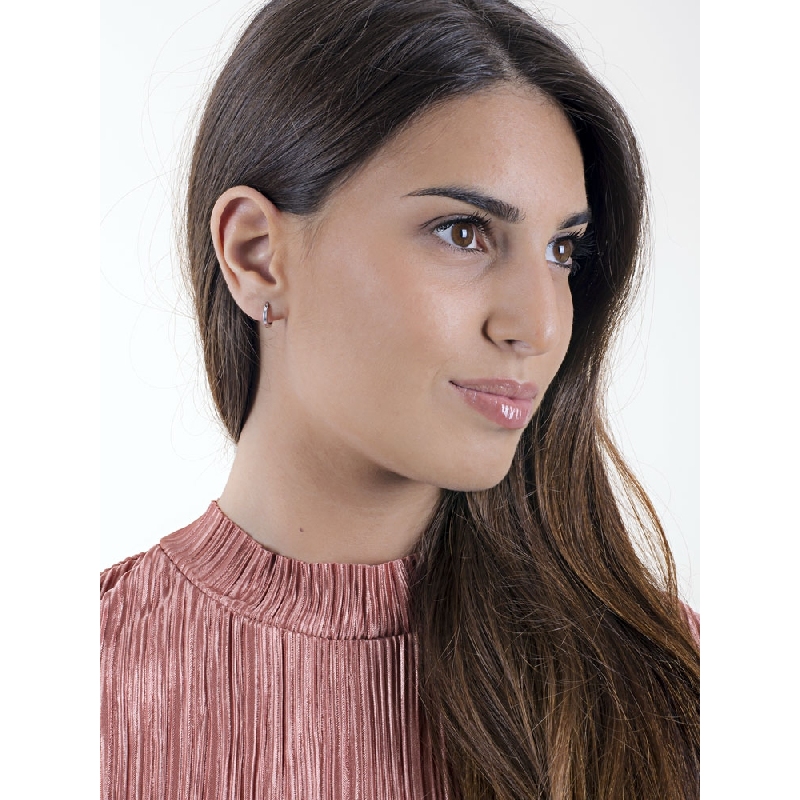 White gold 18k little hoops 