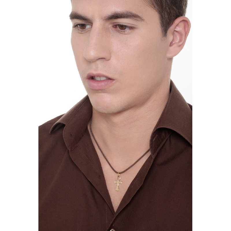 18k yellow gold akh pendant