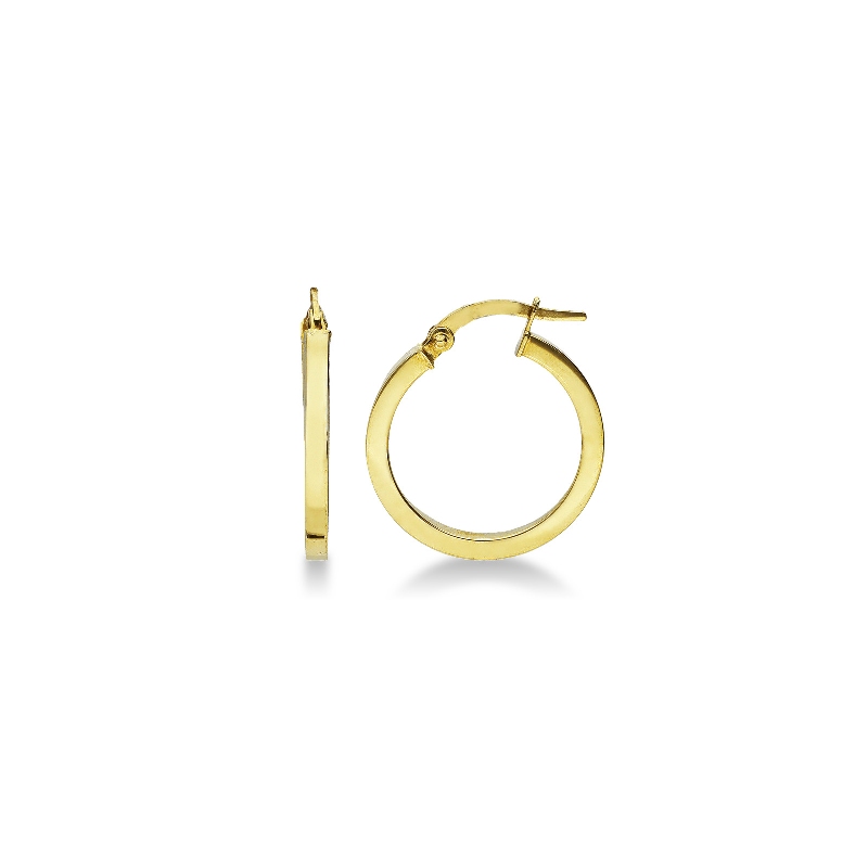 Yellow gold 18k little hoop earrings 