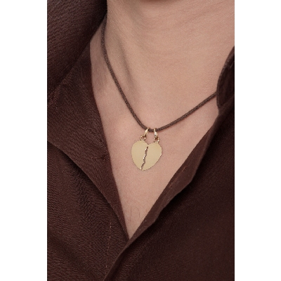 Divisible heart in 18k yellow gold