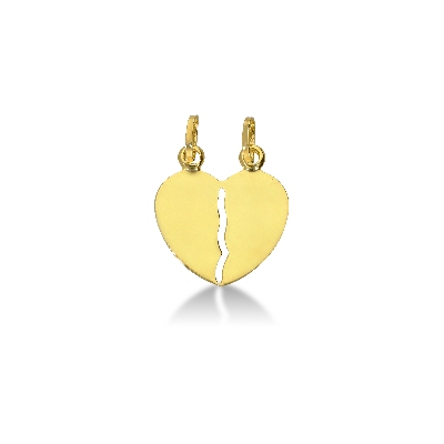 Divisible heart in 18k yellow gold