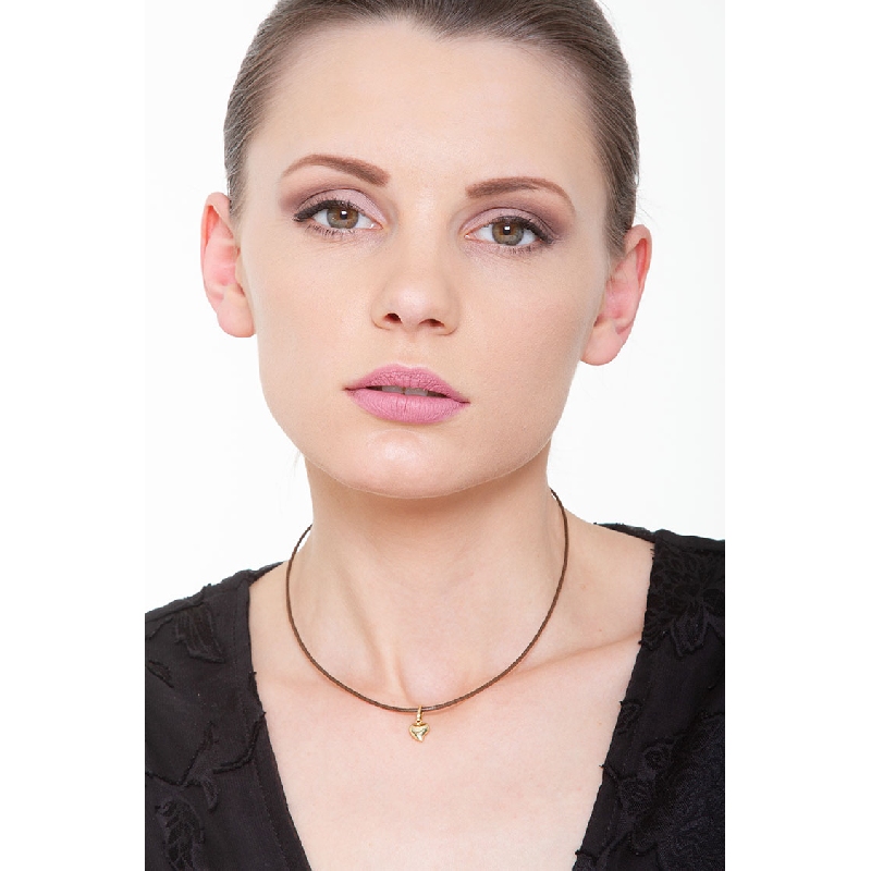 Heart pendant, 18k yellow gold