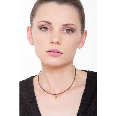 Heart pendant, 18k yellow gold