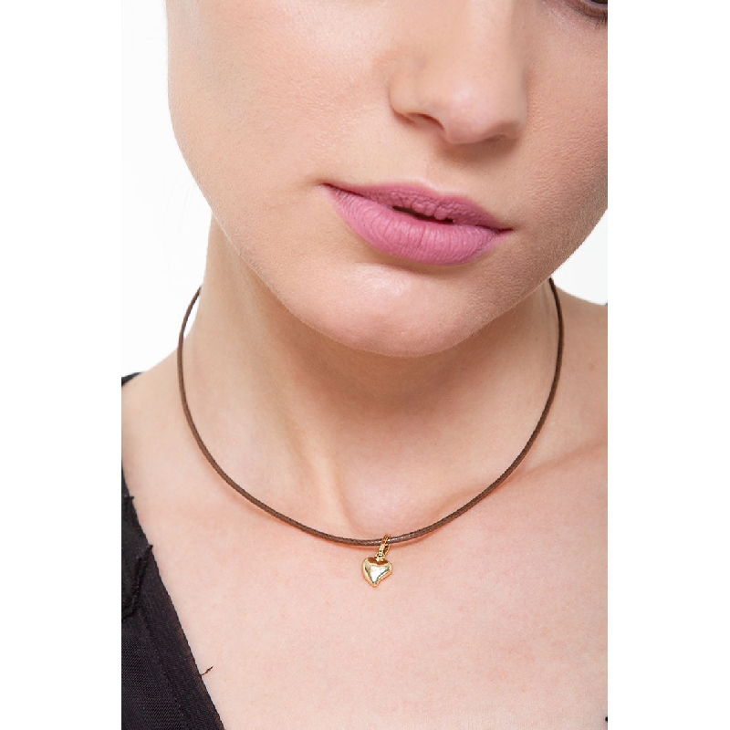 Heart pendant, 18k yellow gold