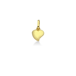 Heart pendant, 18k yellow gold