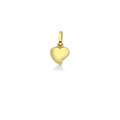 Heart pendant, 18k yellow gold