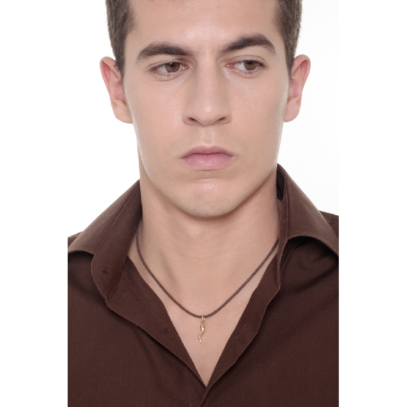 Golden Horn pendant, 18k yellow gold