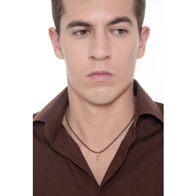 Golden Horn pendant, 18k yellow gold