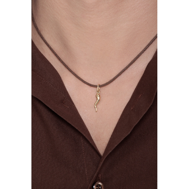 Golden Horn pendant, 18k yellow gold