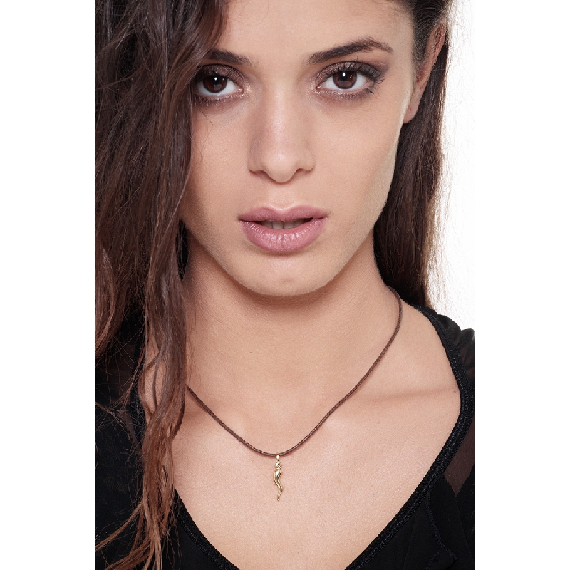 Golden Horn pendant, 18k yellow gold