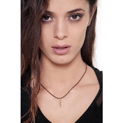 Golden Horn pendant, 18k yellow gold