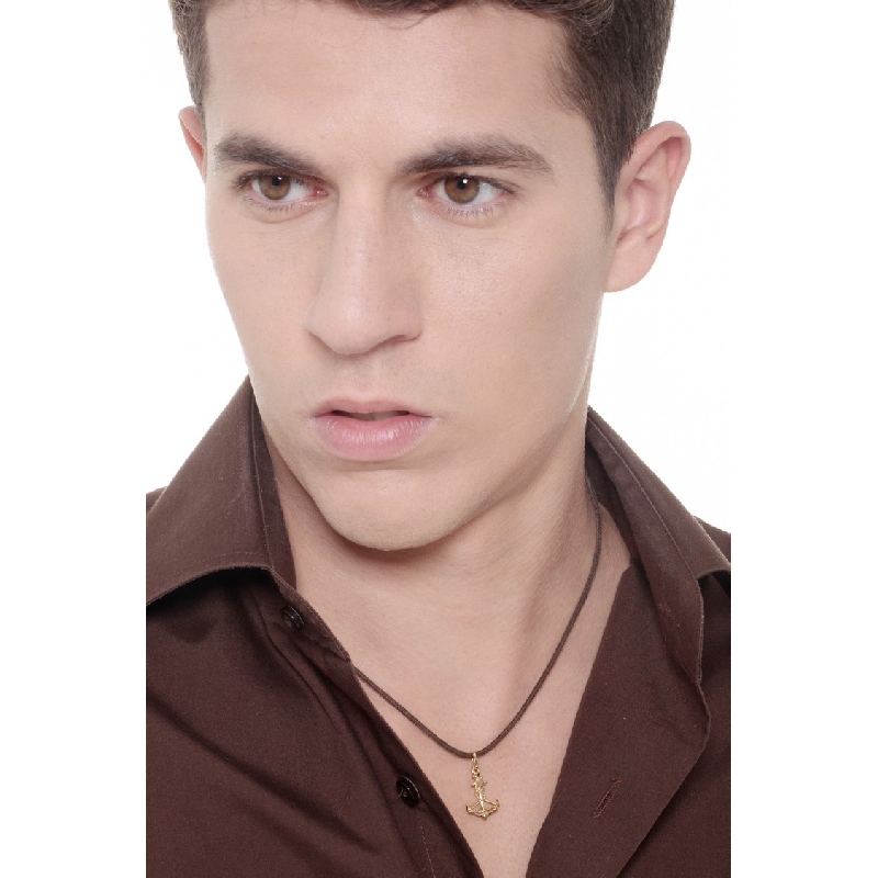 Golden Anchor pendant, 18k yellow gold