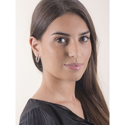 18k white gold oval earrings  2