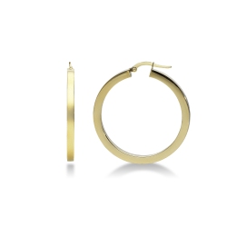 18k yellow gold hoop earrings 