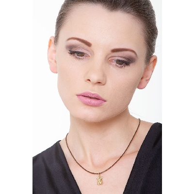 Bear pendant in 18k yellow gold