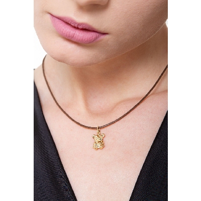 Bear pendant in 18k yellow gold