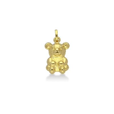 Bear pendant in 18k yellow gold