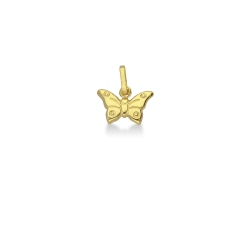 Golden Butterfly pendant, 18k yellow gold