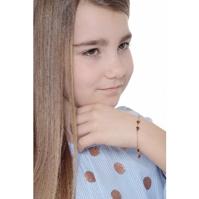 Bracelet 18k Gold with ladybugs