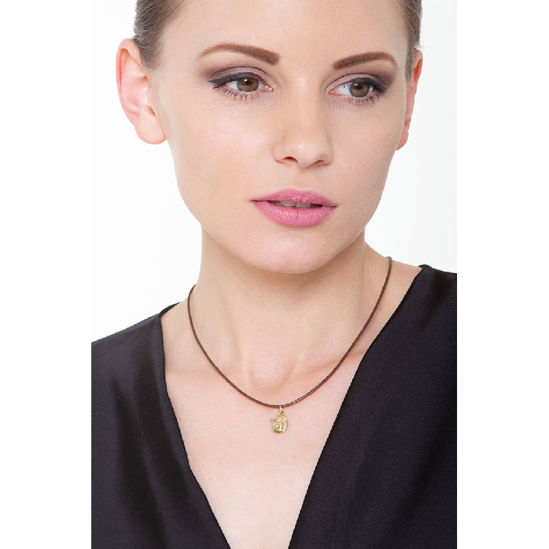 Angel pendant, 18k yellow gold